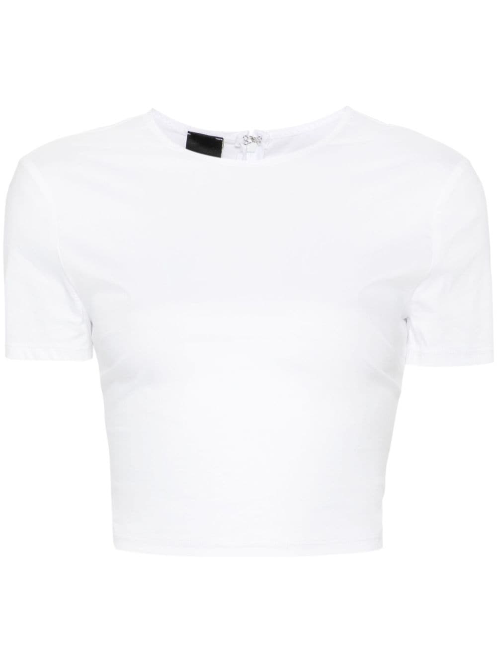 PINKO short-sleeve cropped T-shirt - White von PINKO