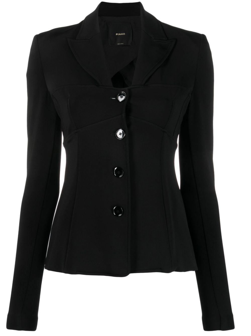 PINKO single-breasted blazer - Black von PINKO