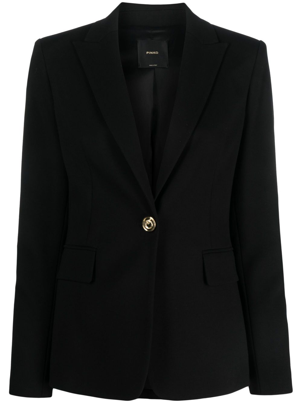 PINKO single-breasted button blazer - Black von PINKO