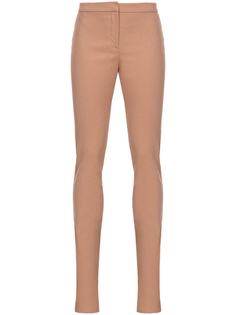 PINKO skinny-cut ankle-slits trousers - Neutrals von PINKO