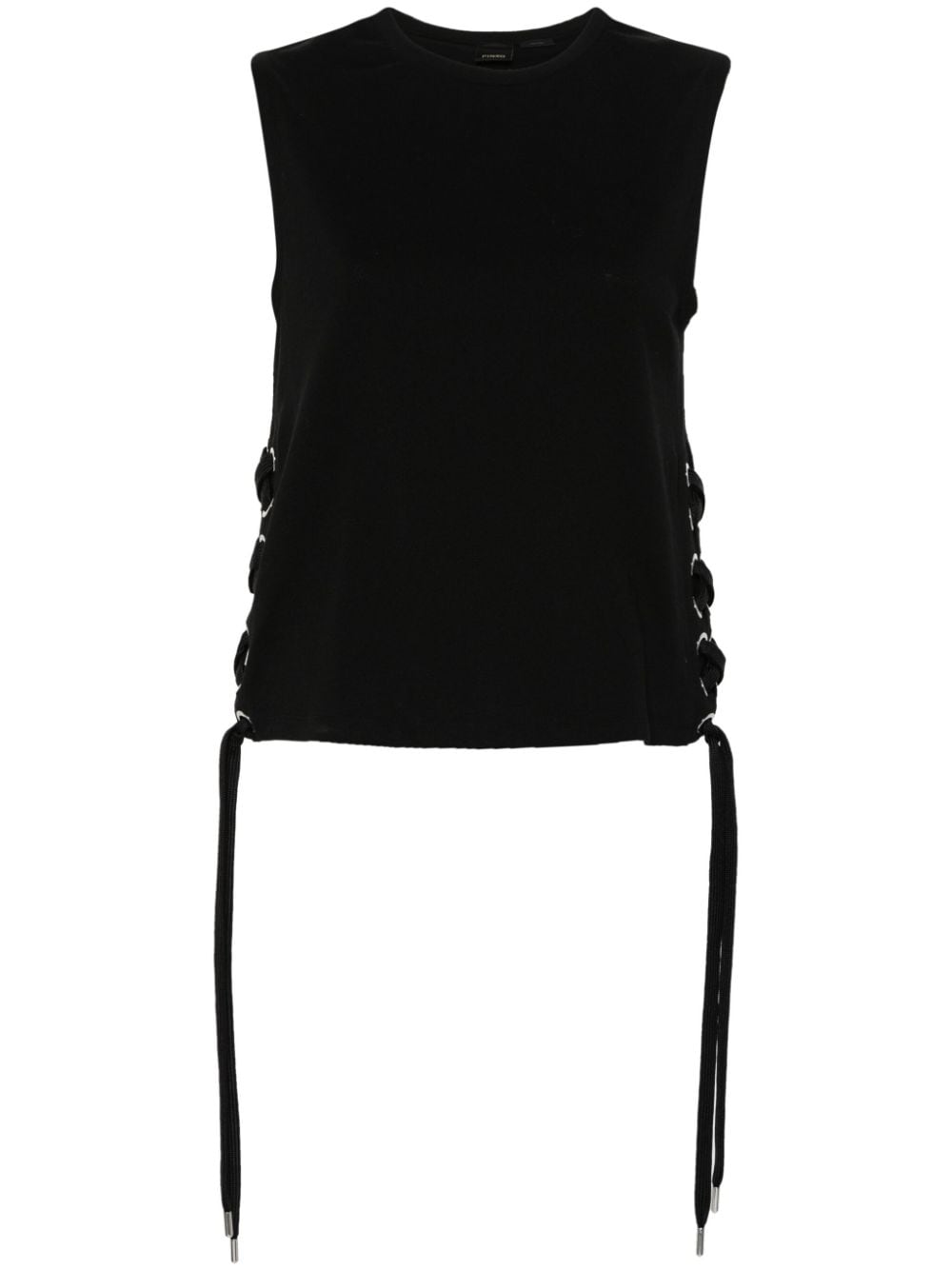 PINKO sleeveless cotton top - Black von PINKO