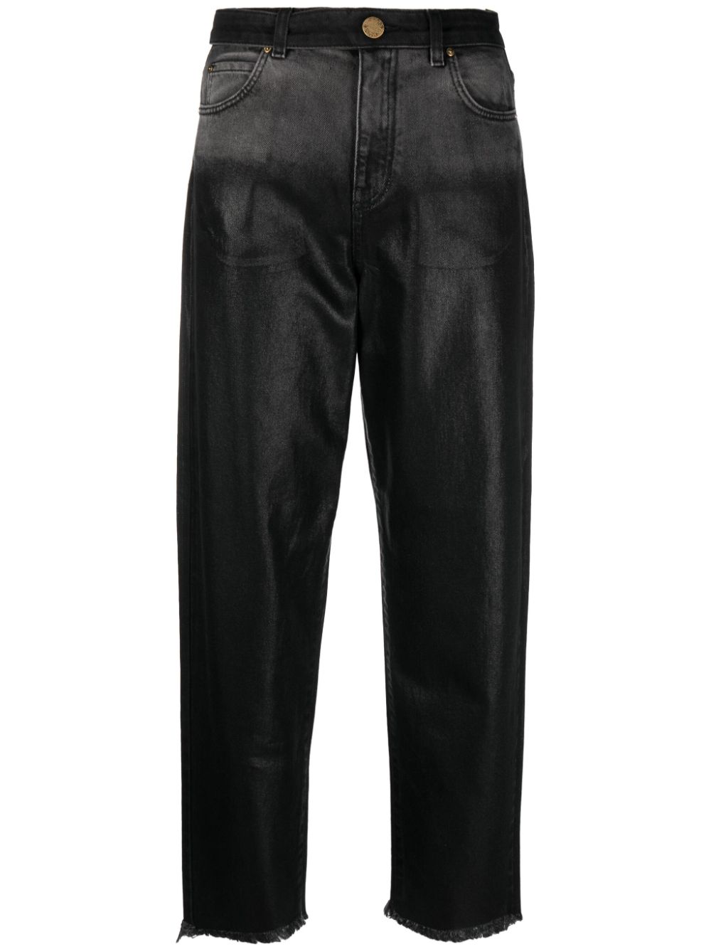 PINKO straight-leg cropped jeans - Black von PINKO