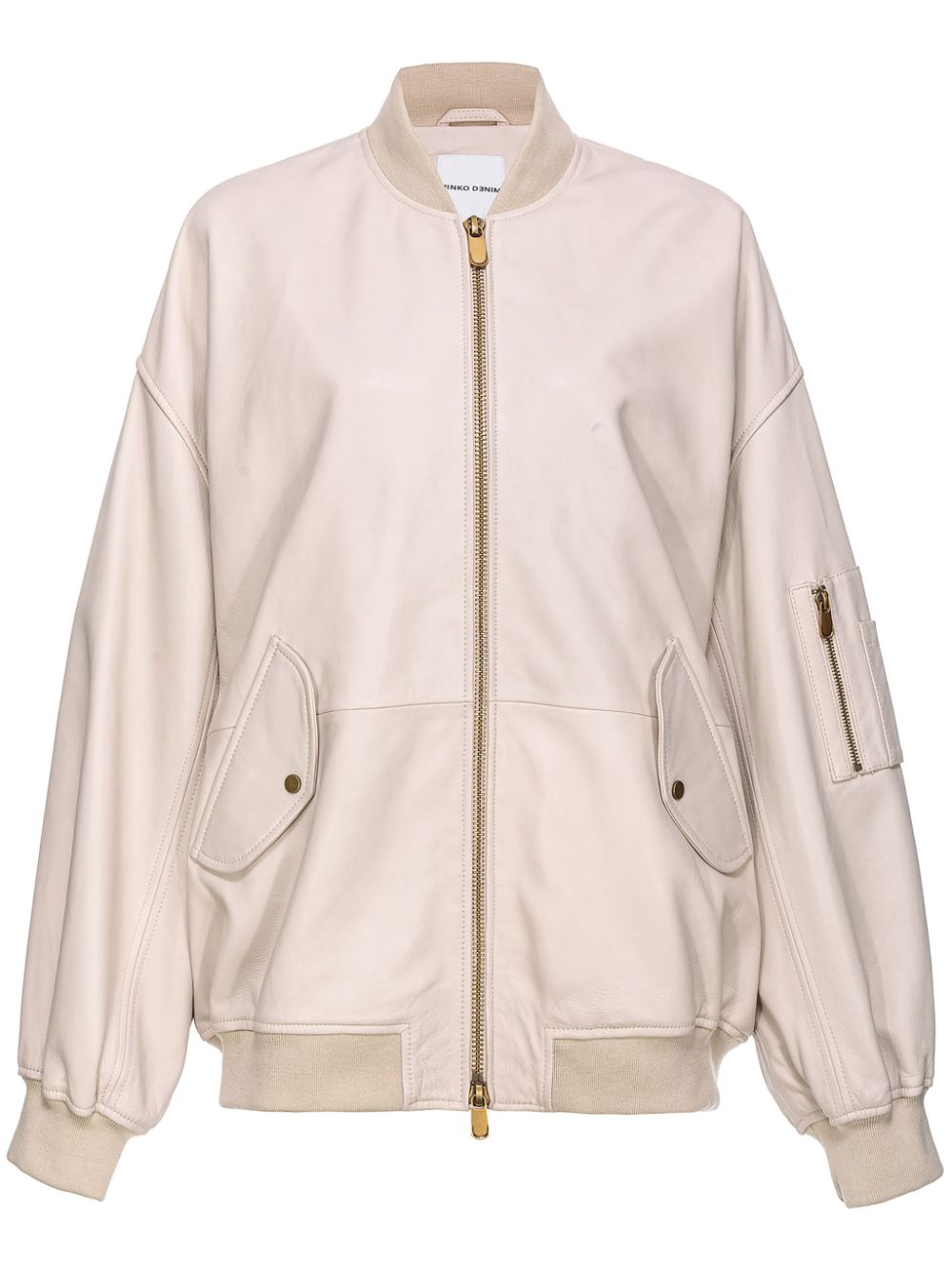 PINKO suede bomber jacket - Neutrals von PINKO