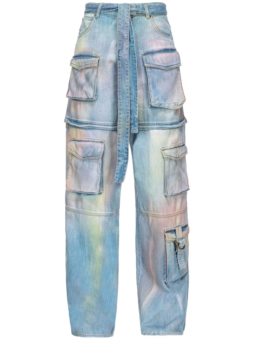 PINKO tie-dye cargo jeans - Blue von PINKO