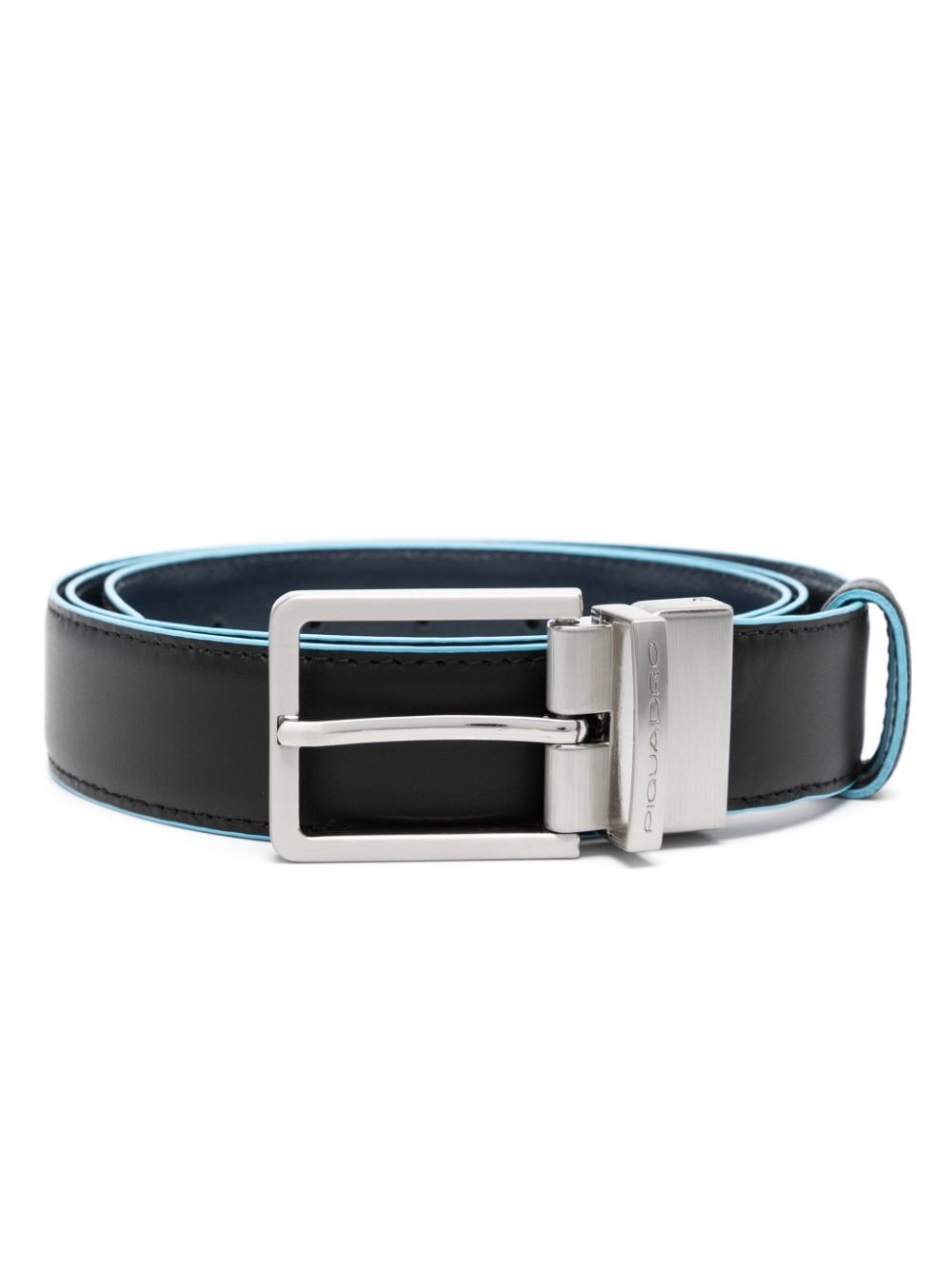 PIQUADRO leather buckle belt - Black von PIQUADRO