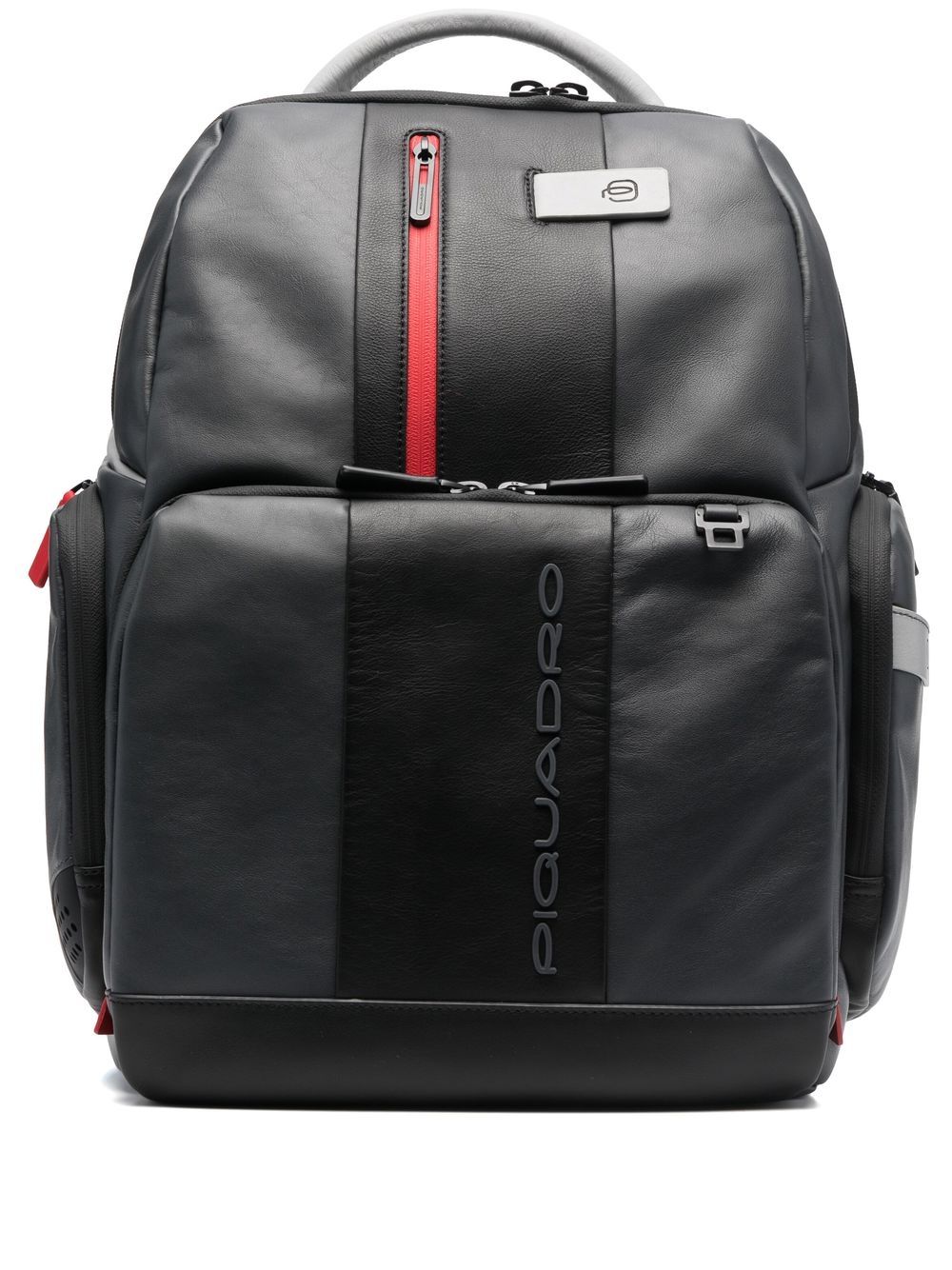 PIQUADRO leather combination-lock backpack - Grey von PIQUADRO