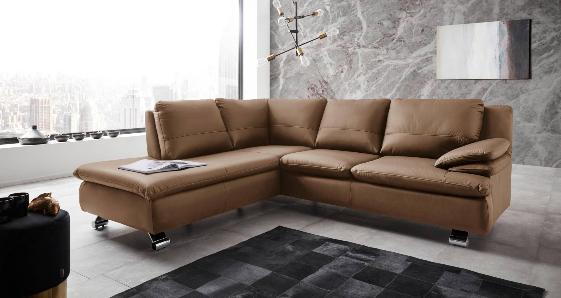 PLACES OF STYLE Ecksofa »Drover L-Form« von PLACES OF STYLE