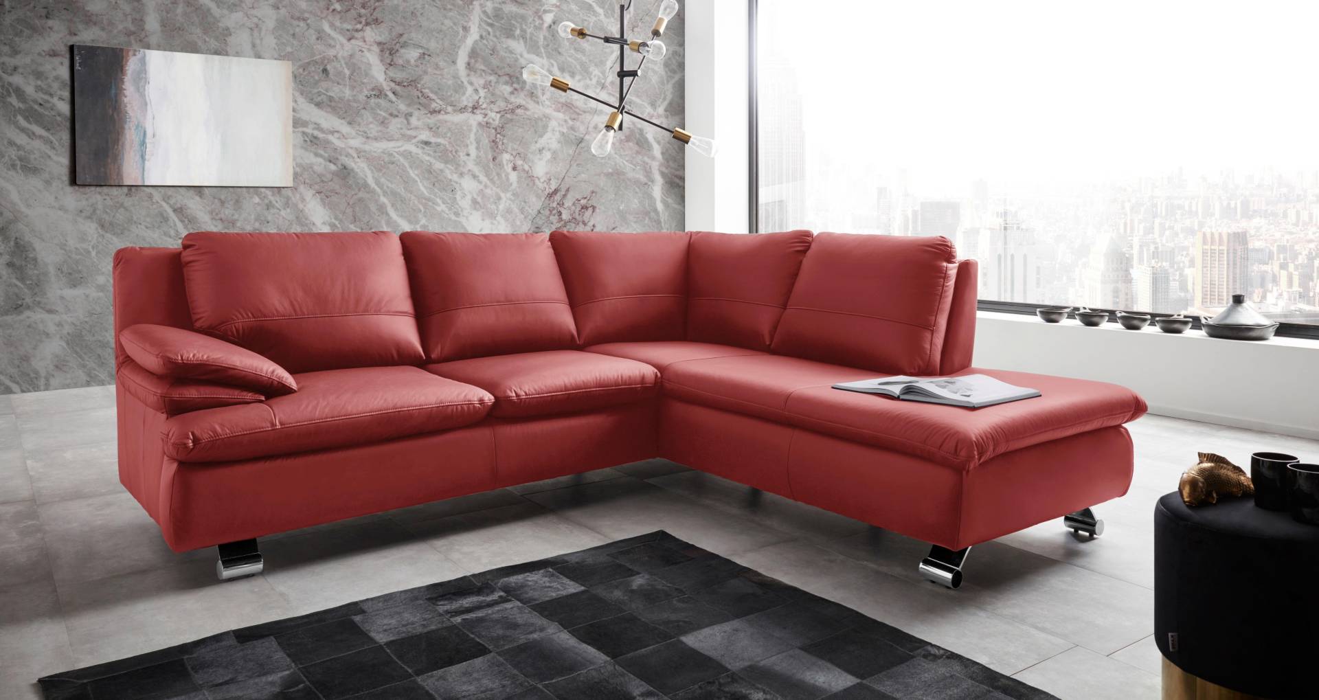 PLACES OF STYLE Ecksofa »Drover L-Form« von PLACES OF STYLE