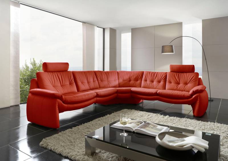 PLACES OF STYLE Ecksofa »Luna L-Form«, in einzigartiger Optik von PLACES OF STYLE