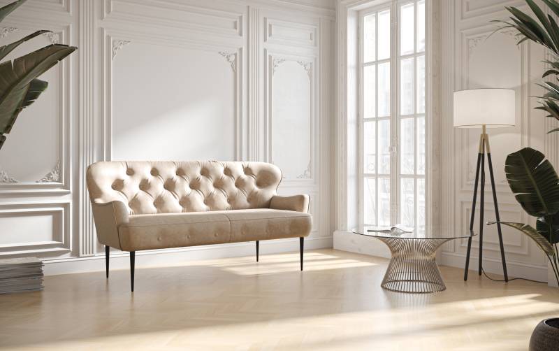 Places of Style 2,5-Sitzer »Amber«, mit Knopfheftung,in verschieden Stoffarten von PLACES OF STYLE