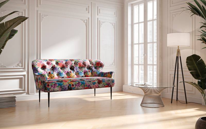 Places of Style 2,5-Sitzer »Amber«, mit Knopfheftung,in verschieden Stoffarten von PLACES OF STYLE