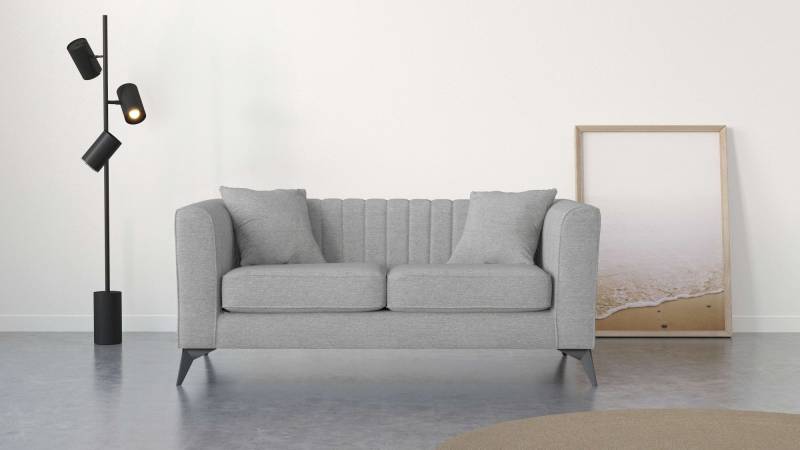 Places of Style 2-Sitzer »MATTHEW elegantes Designsofa, Masse B/T/H: 170/86/74 cm«, Steppung im Rücken, lose Sitzkissen, incl. Zierkissen von PLACES OF STYLE
