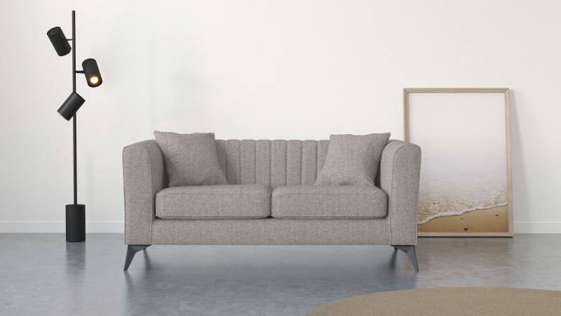 Places of Style 2-Sitzer »MATTHEW elegantes Designsofa, Masse B/T/H: 170/86/74 cm«, Steppung im Rücken, lose Sitzkissen, incl. Zierkissen von PLACES OF STYLE