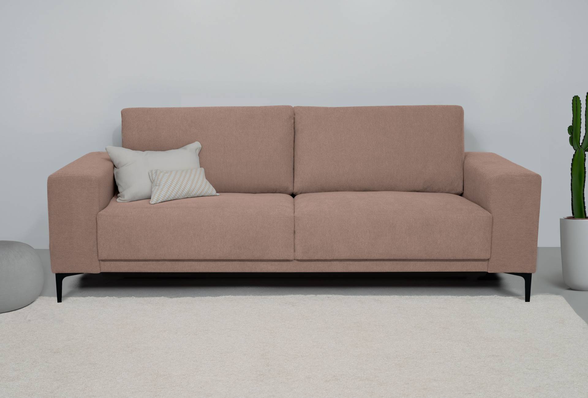 Places of Style 3-Sitzer »Xander«, Breite 224 cm, Soft-Touch Chenille, schwarze Metallfüssen Places of Style 3-Sitzer »Xander«, Breite 224 cm, Soft-Touch Chenille, schwarze Metallfüssen von PLACES OF STYLE