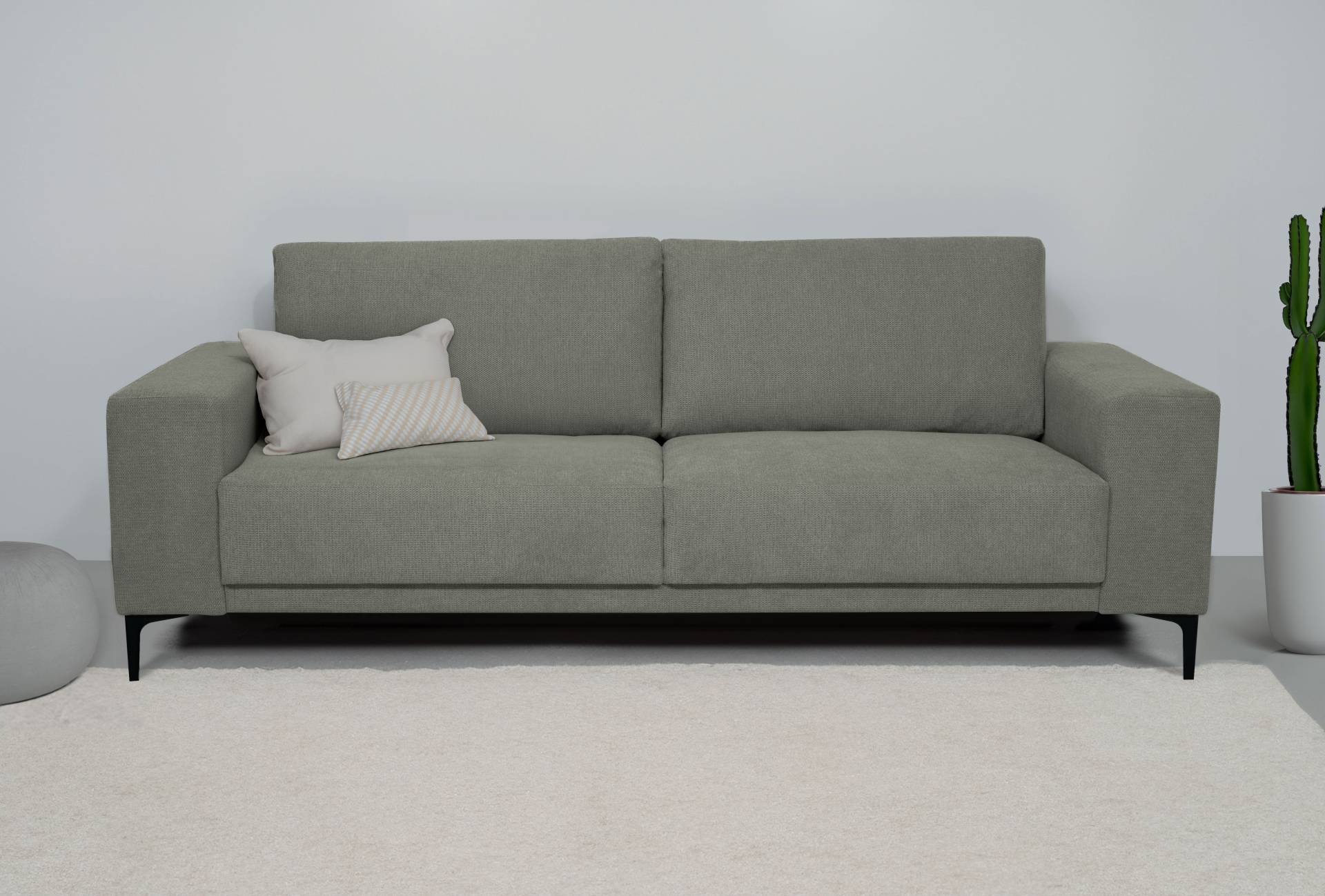Places of Style 3-Sitzer »Xander«, Breite 224 cm, Soft-Touch Chenille, schwarze Metallfüssen Places of Style 3-Sitzer »Xander«, Breite 224 cm, Soft-Touch Chenille, schwarze Metallfüssen von PLACES OF STYLE