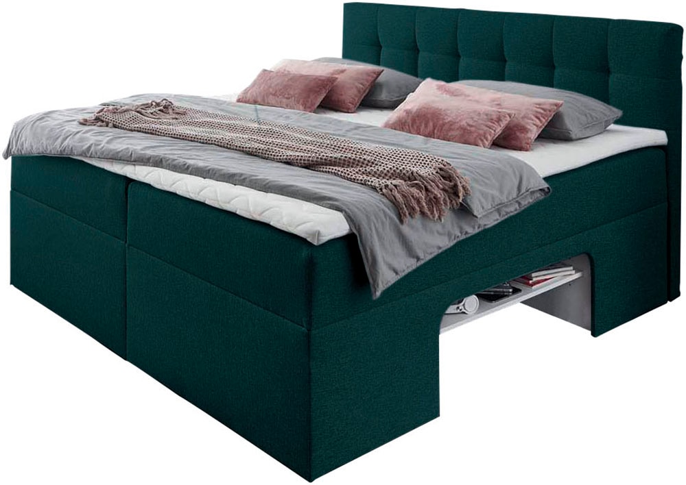 Places of Style Boxbett, Nische im Bettkasten für zusätzlichen Stauraum von PLACES OF STYLE