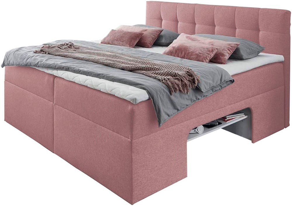 Places of Style Boxbett, Nische im Bettkasten für zusätzlichen Stauraum von PLACES OF STYLE