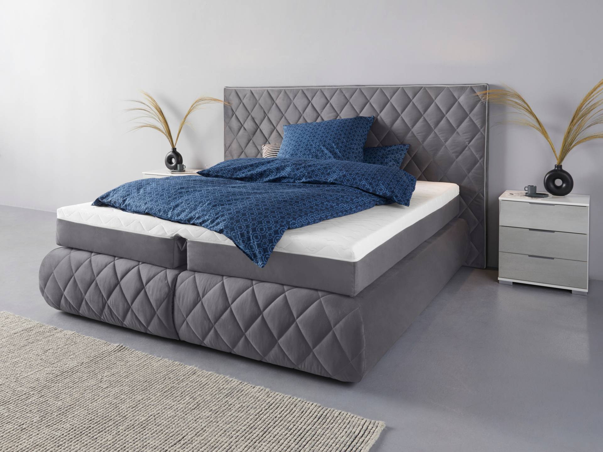 Places of Style Boxspringbett Alaric, wahlweise mit und ohne LED-Beleuchtung, in 3 Härtegraden lieferbar Places of Style Boxspringbett Alaric, wahlweise mit und ohne LED-Beleuchtung, in 3 Härtegraden lieferbar von PLACES OF STYLE