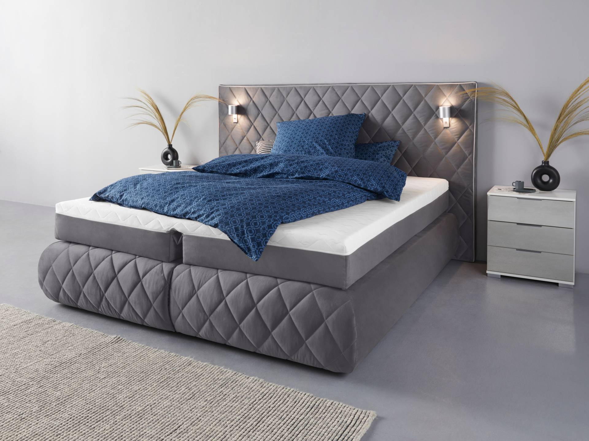 Places of Style Boxspringbett Alaric, wahlweise mit und ohne LED-Beleuchtung, in 3 Härtegraden lieferbar Places of Style Boxspringbett Alaric, wahlweise mit und ohne LED-Beleuchtung, in 3 Härtegraden lieferbar von PLACES OF STYLE