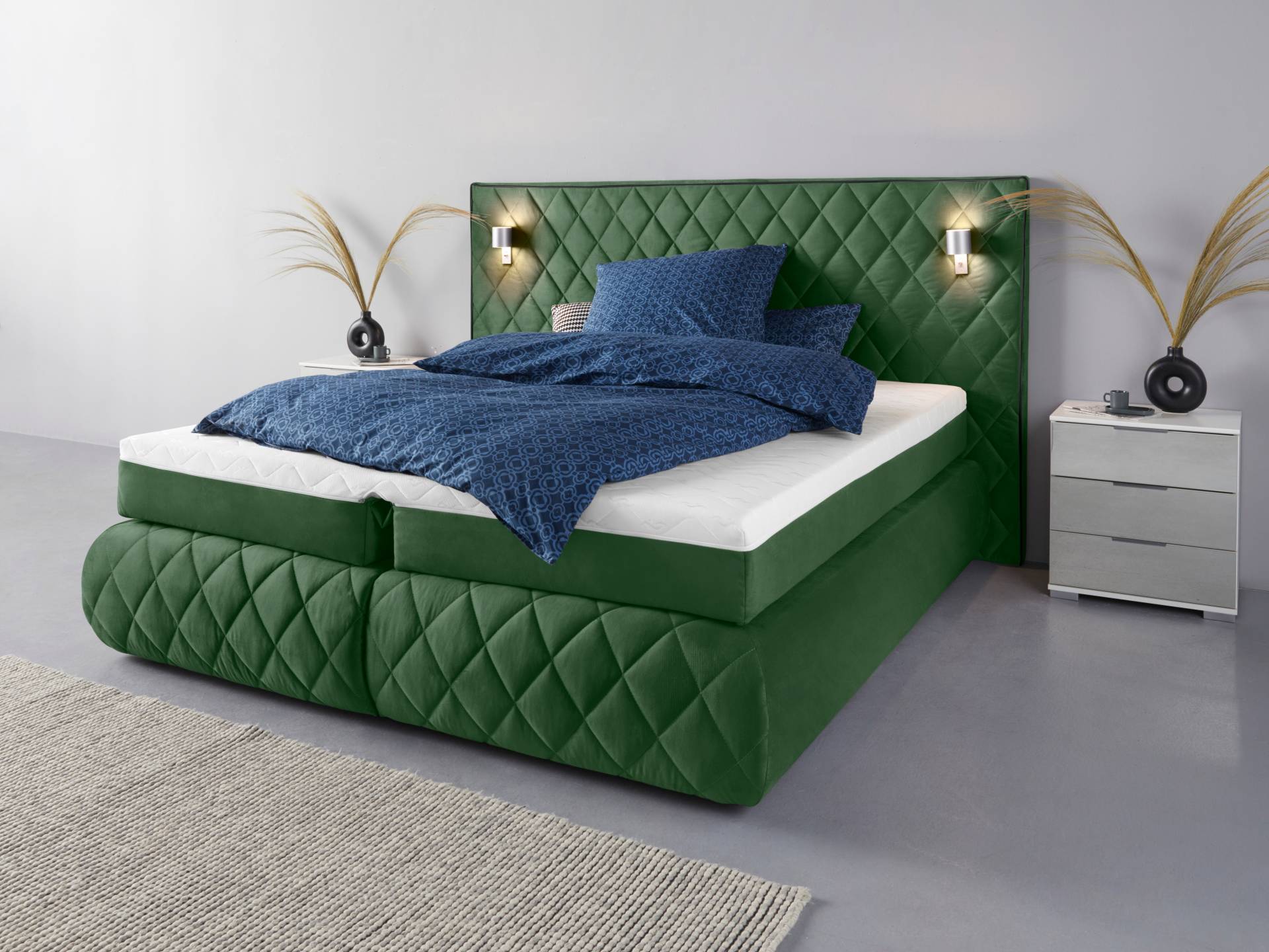 Places of Style Boxspringbett Alaric, wahlweise mit und ohne LED-Beleuchtung, in 3 Härtegraden lieferbar Places of Style Boxspringbett Alaric, wahlweise mit und ohne LED-Beleuchtung, in 3 Härtegraden lieferbar von PLACES OF STYLE