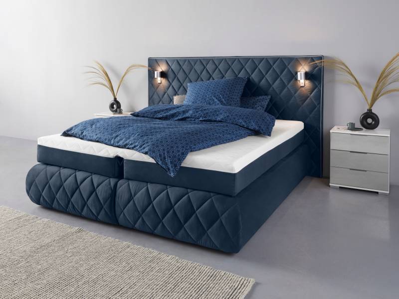 Places of Style Boxspringbett Alaric, wahlweise mit und ohne LED-Beleuchtung, in 3 Härtegraden lieferbar von PLACES OF STYLE