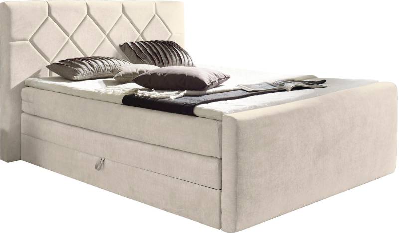 Places of Style Boxspringbett »Atlanta«, inklusive Topper und Bettkasten von PLACES OF STYLE