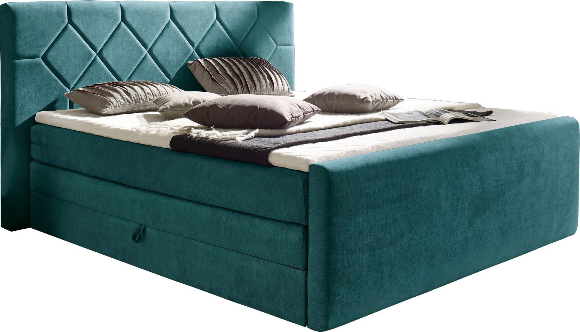Places of Style Boxspringbett »Atlanta«, inklusive Topper und Bettkasten von PLACES OF STYLE