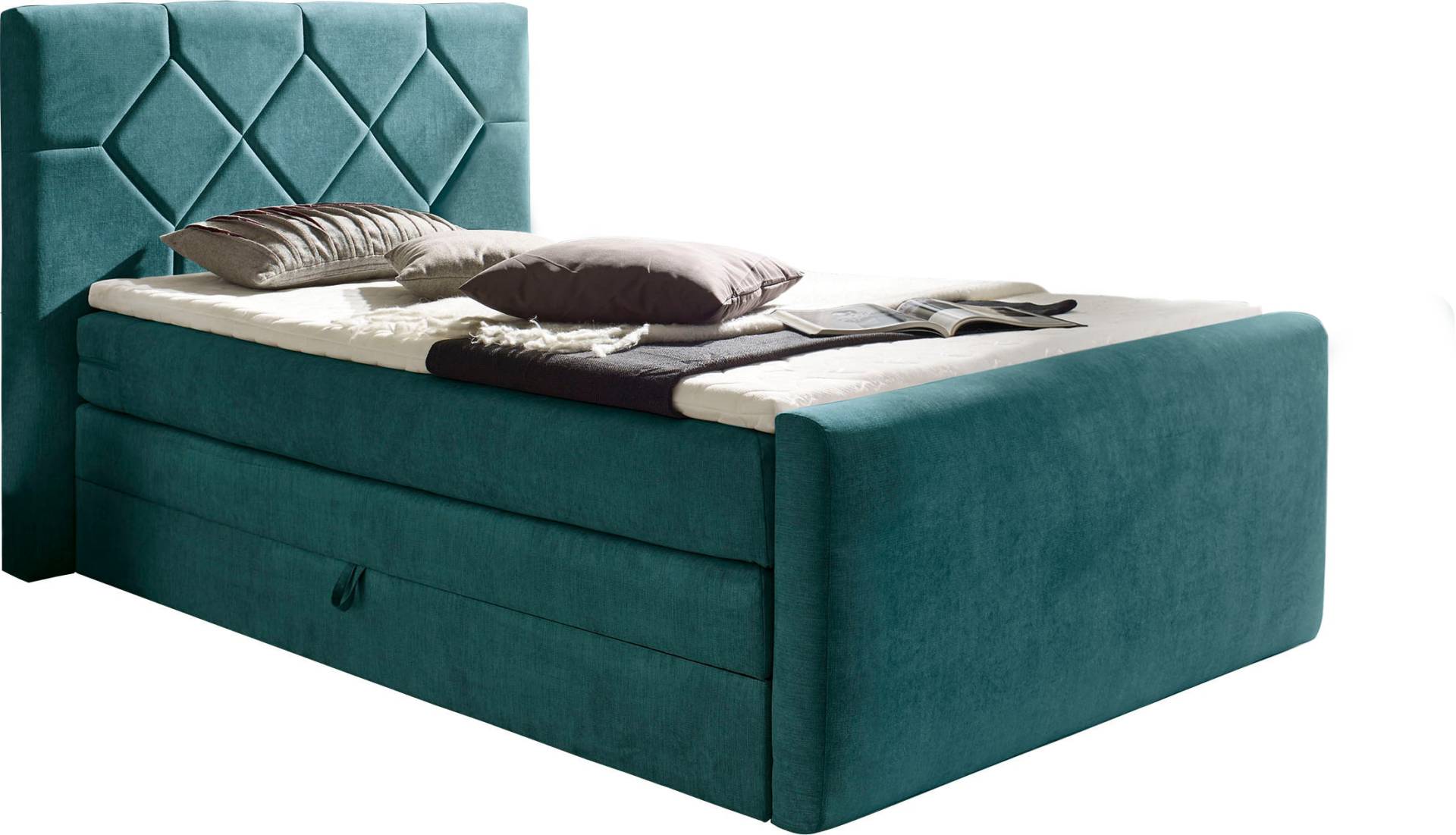 Places of Style Boxspringbett »Atlanta«, inklusive Topper und Bettkasten von PLACES OF STYLE