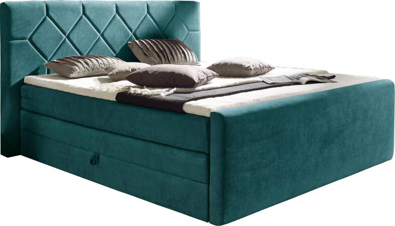 Places of Style Boxspringbett »Atlanta«, inklusive Topper und Bettkasten von PLACES OF STYLE