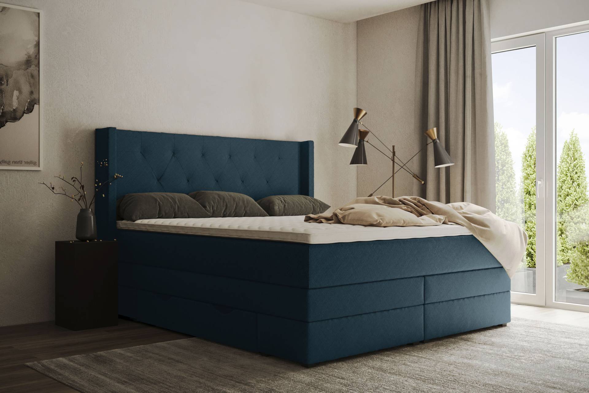 Places of Style Boxspringbett »Elegance« von PLACES OF STYLE