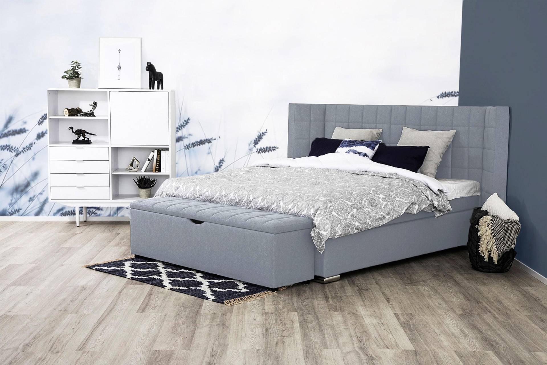 Places of Style Boxspringbett »Piazza«, mit Steppung und Kopfteil mit seitlichen Flügeln Places of Style Boxspringbett »Piazza«, mit Steppung und Kopfteil mit seitlichen Flügeln von PLACES OF STYLE