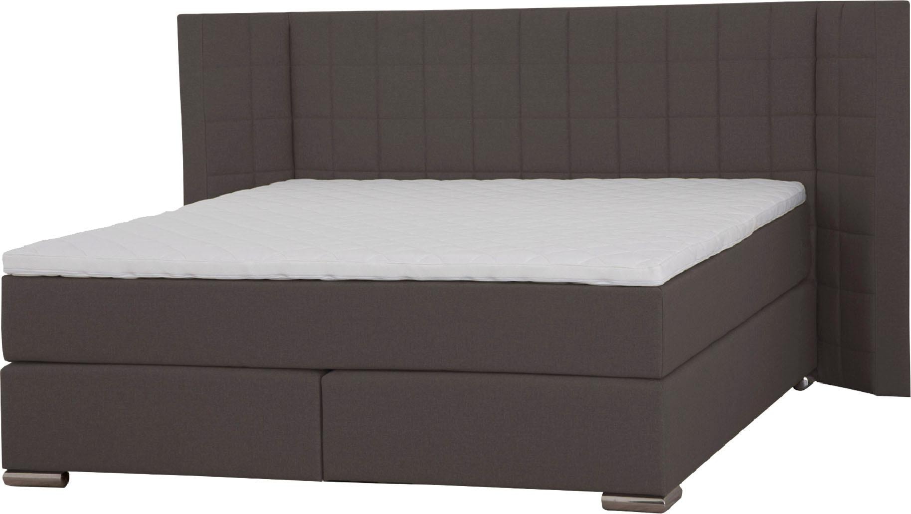 Places of Style Boxspringbett »Piazza«, mit Steppung und Kopfteil mit seitlichen Flügeln Places of Style Boxspringbett »Piazza«, mit Steppung und Kopfteil mit seitlichen Flügeln von PLACES OF STYLE
