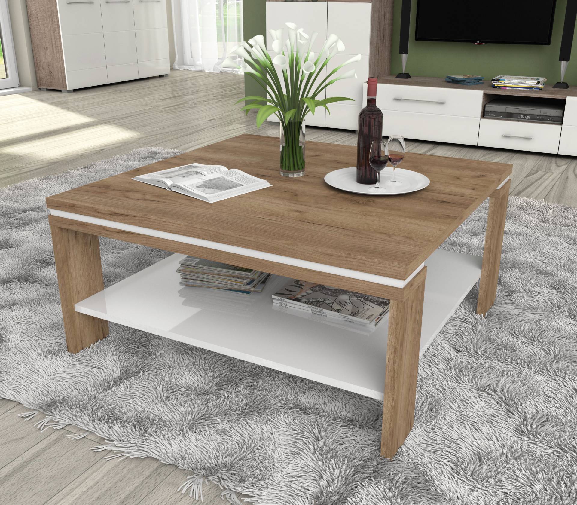 Places of Style Couchtisch »Stela«, mit Ablageboden UV-lackiert weiss Hochglanz Places of Style Couchtisch »Stela«, mit Ablageboden UV-lackiert weiss Hochglanz von PLACES OF STYLE