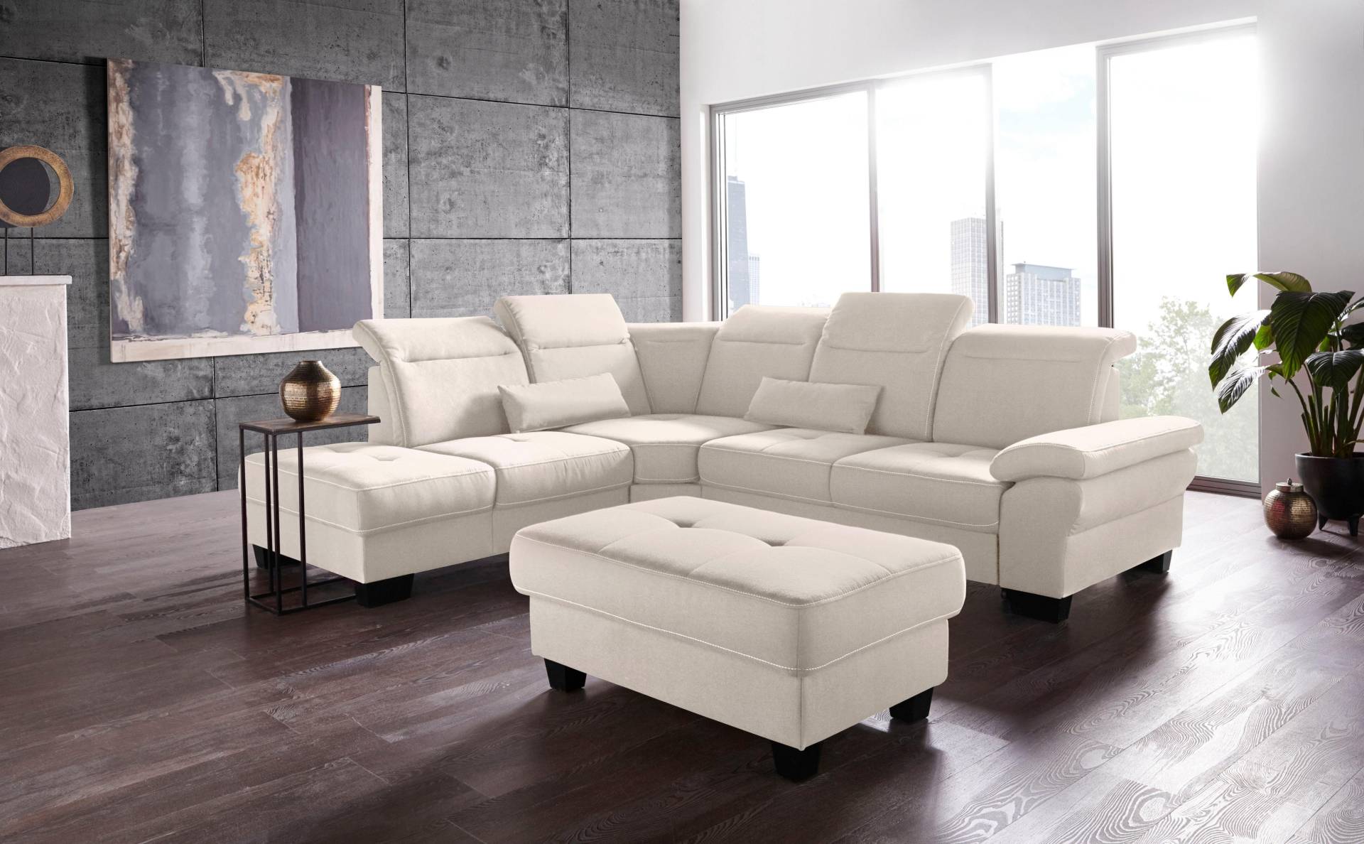 Places of Style Ecksofa »Cornwall L-Form«, incl. Sitztiefenverstellung, mit Bettfunktion und Kopfteilverstellung Places of Style Ecksofa »Cornwall L-Form«, incl. Sitztiefenverstellung, mit Bettfunktion und Kopfteilverstellung von PLACES OF STYLE