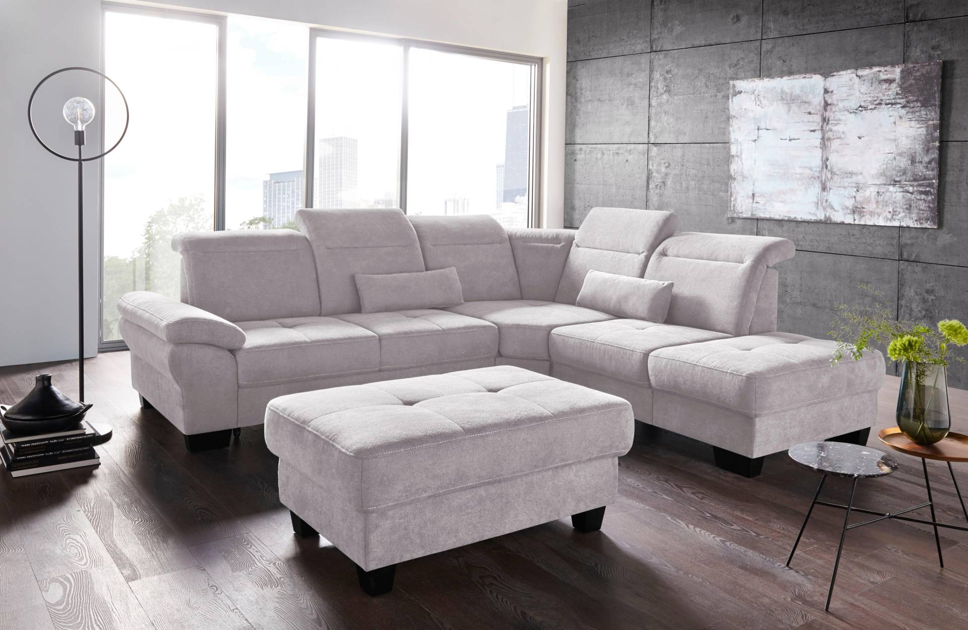 Places of Style Ecksofa »Cornwall L-Form«, incl. Sitztiefenverstellung, mit Bettfunktion und Kopfteilverstellung Places of Style Ecksofa »Cornwall L-Form«, incl. Sitztiefenverstellung, mit Bettfunktion und Kopfteilverstellung von PLACES OF STYLE