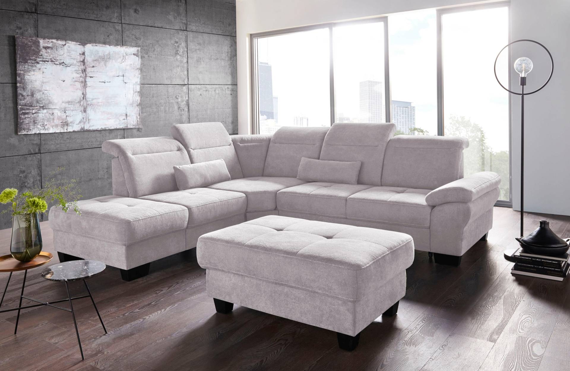 Places of Style Ecksofa »Cornwall L-Form«, incl. Sitztiefenverstellung, mit Bettfunktion und Kopfteilverstellung Places of Style Ecksofa »Cornwall L-Form«, incl. Sitztiefenverstellung, mit Bettfunktion und Kopfteilverstellung von PLACES OF STYLE