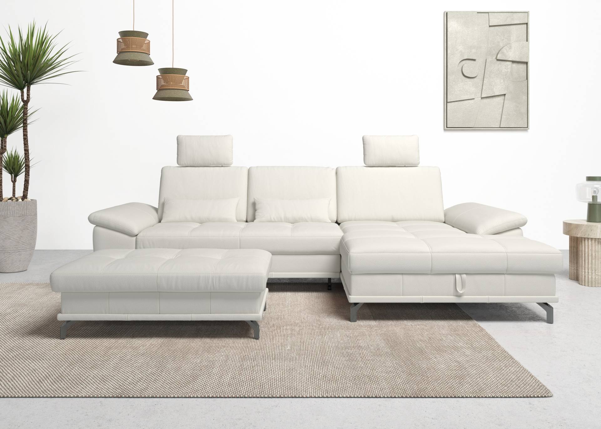 Places of Style Ecksofa Costello, mit Sitztiefenverstellung und Armlehnfunktion, incl. 3 Nierenkissen Places of Style Ecksofa Costello, mit Sitztiefenverstellung und Armlehnfunktion, incl. 3 Nierenkissen von PLACES OF STYLE