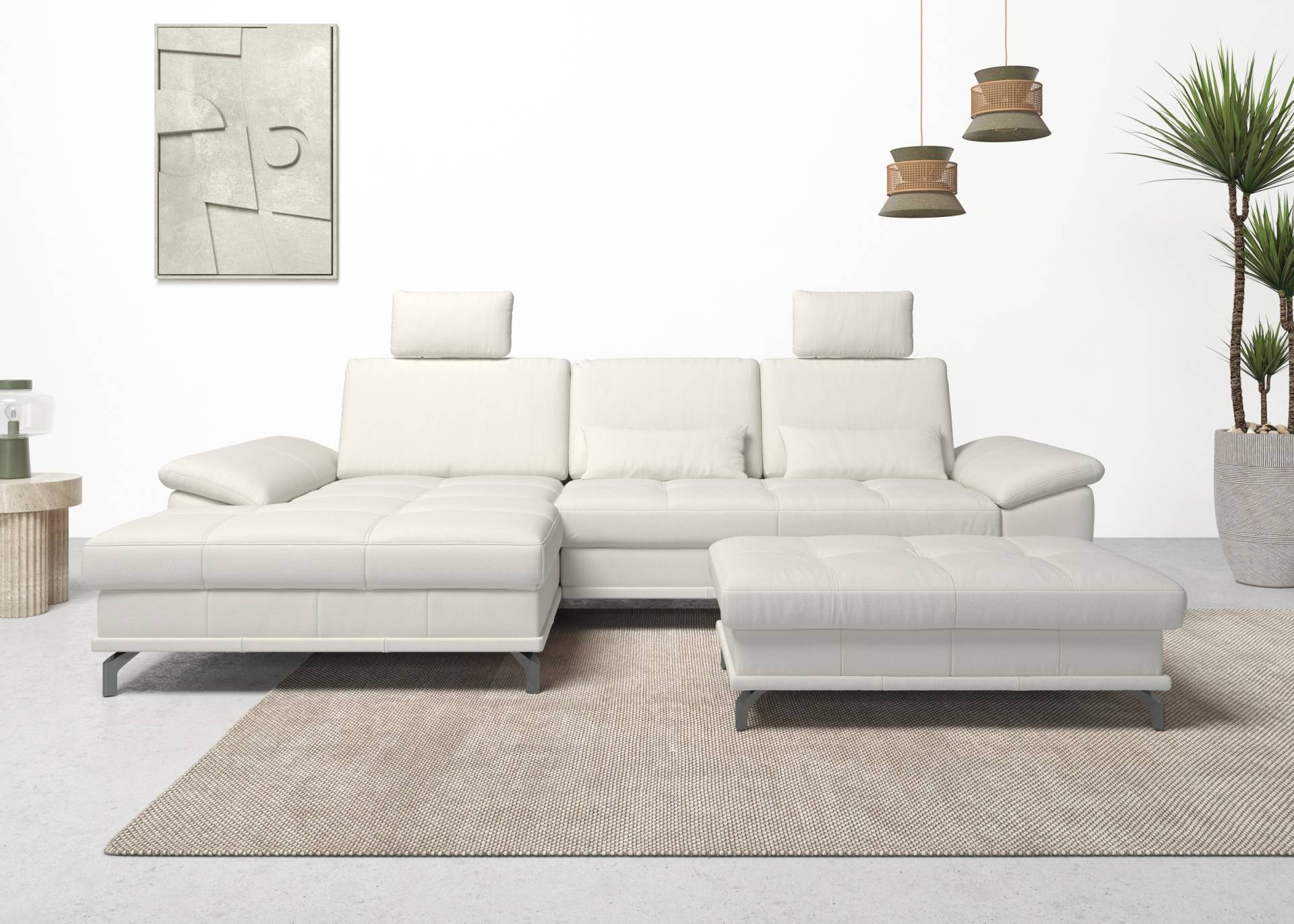 Places of Style Ecksofa Costello, mit Sitztiefenverstellung und Armlehnfunktion, incl. 3 Nierenkissen Places of Style Ecksofa Costello, mit Sitztiefenverstellung und Armlehnfunktion, incl. 3 Nierenkissen von PLACES OF STYLE
