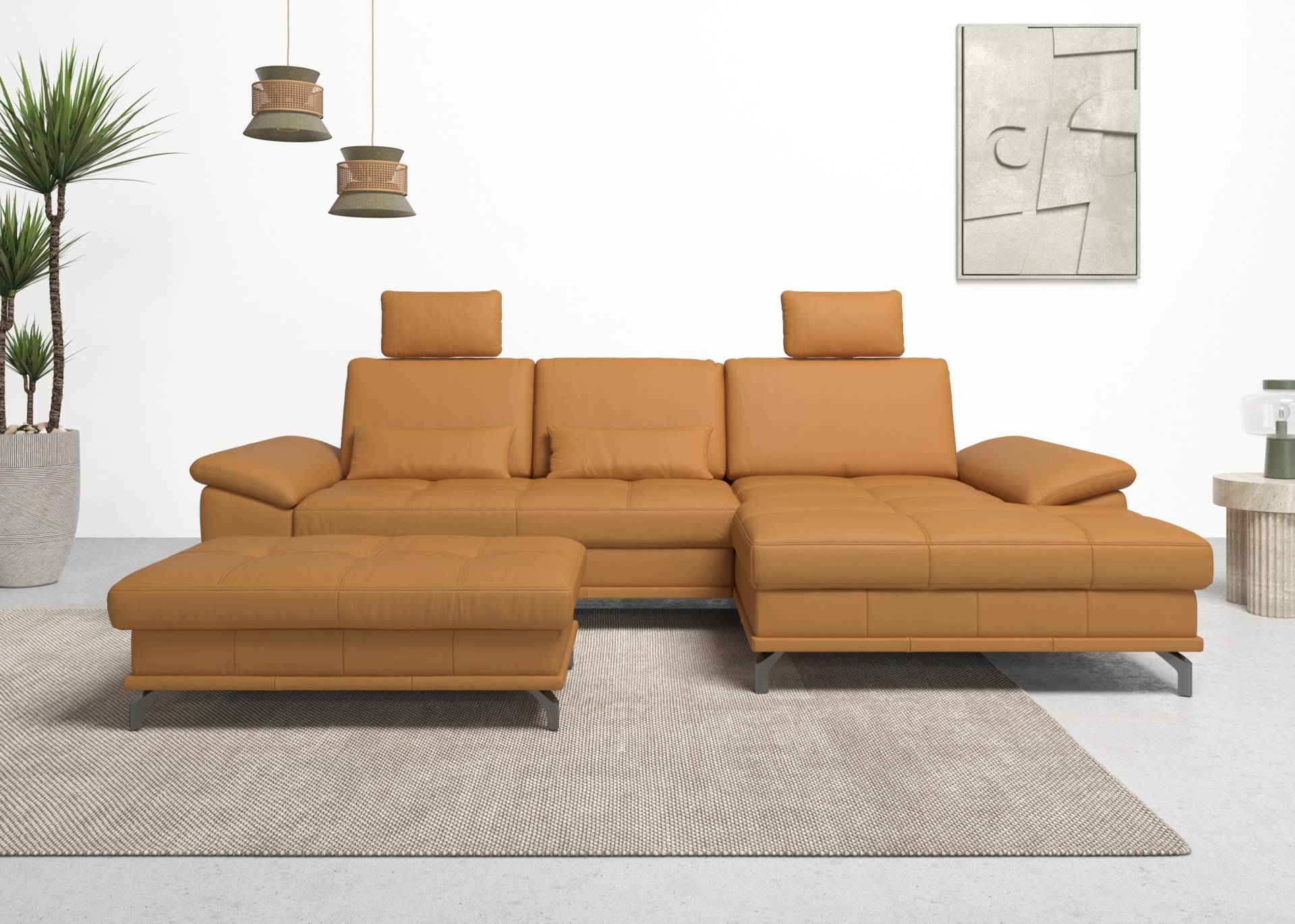 Places of Style Ecksofa Costello, mit Sitztiefenverstellung und Armlehnfunktion, incl. 3 Nierenkissen Places of Style Ecksofa Costello, mit Sitztiefenverstellung und Armlehnfunktion, incl. 3 Nierenkissen von PLACES OF STYLE
