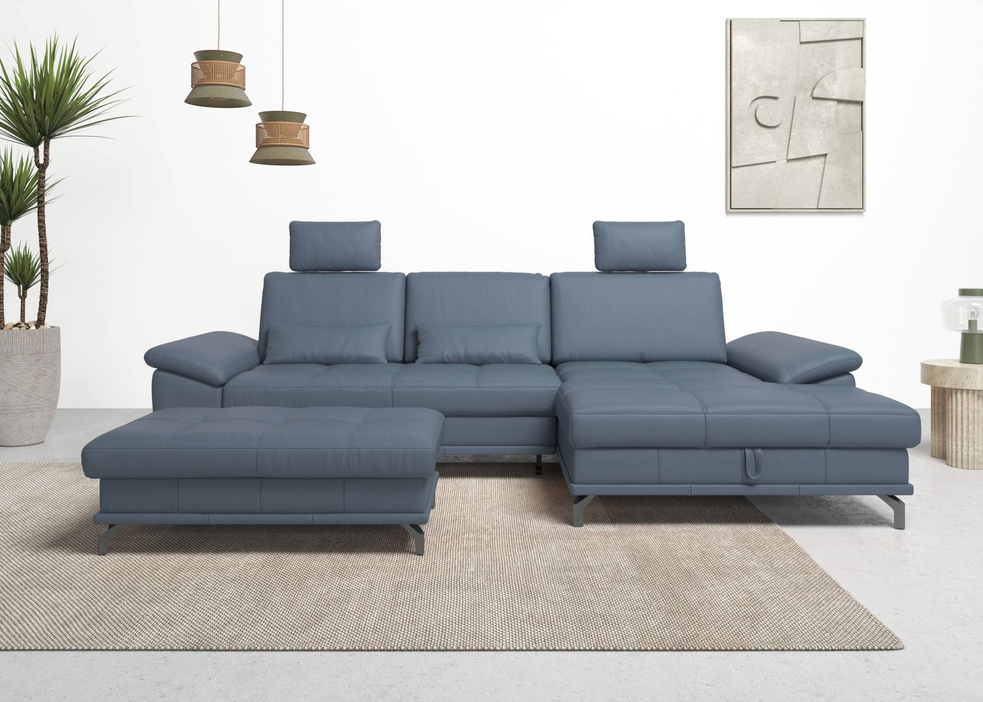 Places of Style Ecksofa Costello, mit Sitztiefenverstellung und Armlehnfunktion, incl. 3 Nierenkissen Places of Style Ecksofa Costello, mit Sitztiefenverstellung und Armlehnfunktion, incl. 3 Nierenkissen von PLACES OF STYLE