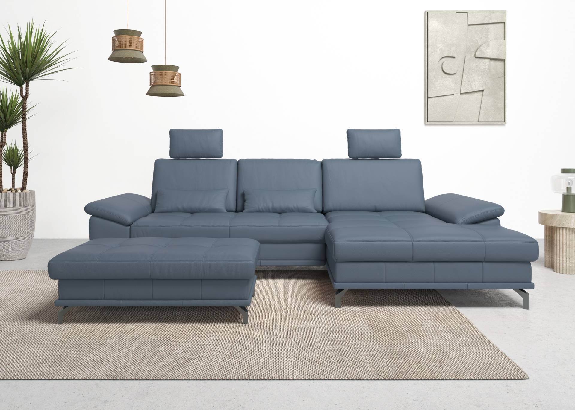 Places of Style Ecksofa Costello, mit Sitztiefenverstellung und Armlehnfunktion, incl. 3 Nierenkissen Places of Style Ecksofa Costello, mit Sitztiefenverstellung und Armlehnfunktion, incl. 3 Nierenkissen von PLACES OF STYLE