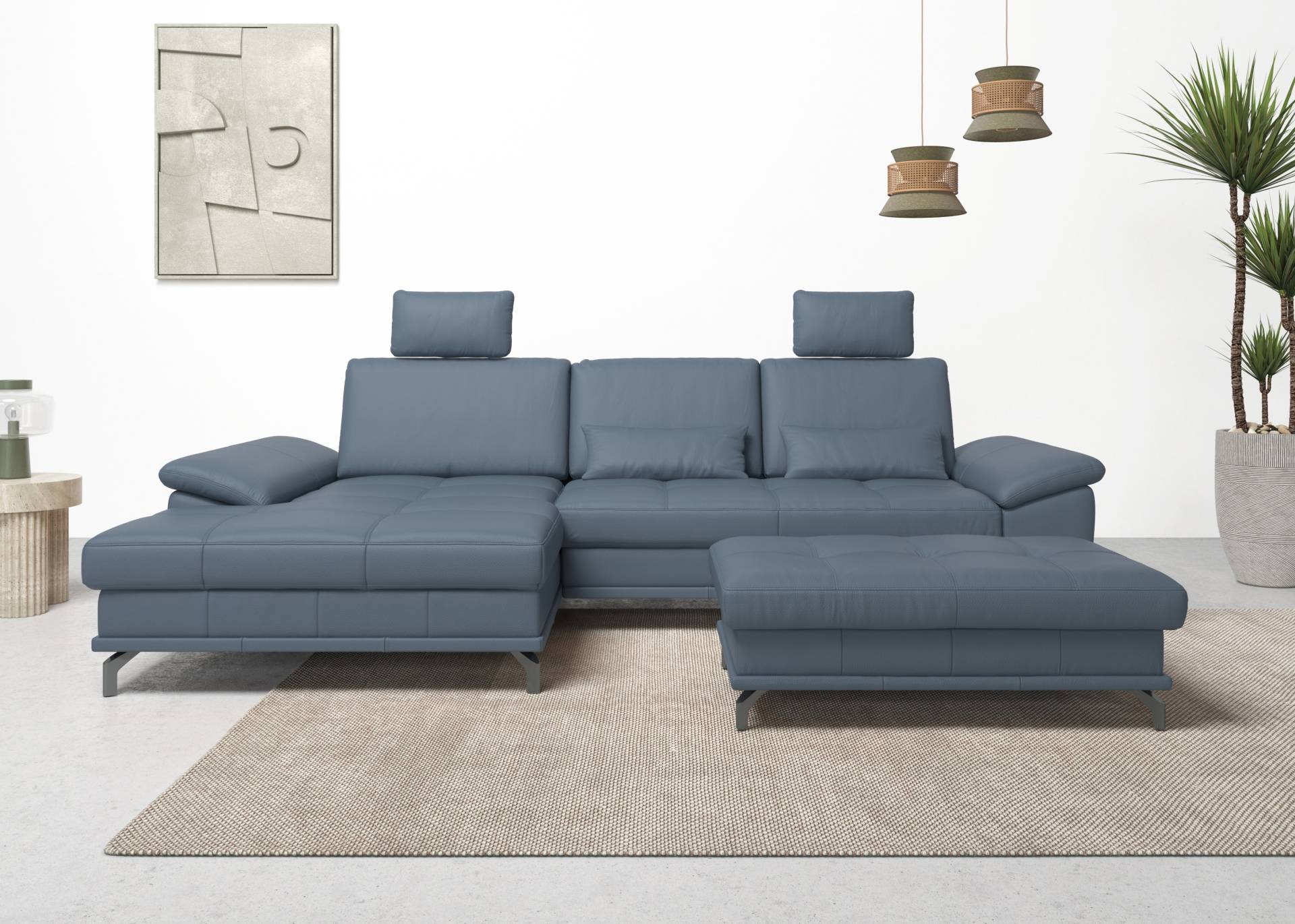 Places of Style Ecksofa Costello, mit Sitztiefenverstellung und Armlehnfunktion, incl. 3 Nierenkissen Places of Style Ecksofa Costello, mit Sitztiefenverstellung und Armlehnfunktion, incl. 3 Nierenkissen von PLACES OF STYLE