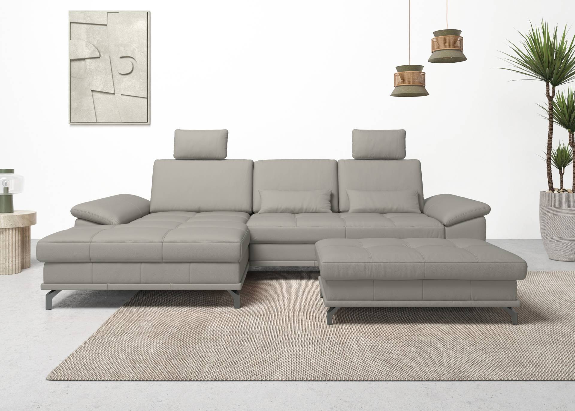 Places of Style Ecksofa Costello, mit Sitztiefenverstellung und Armlehnfunktion, incl. 3 Nierenkissen Places of Style Ecksofa Costello, mit Sitztiefenverstellung und Armlehnfunktion, incl. 3 Nierenkissen von PLACES OF STYLE