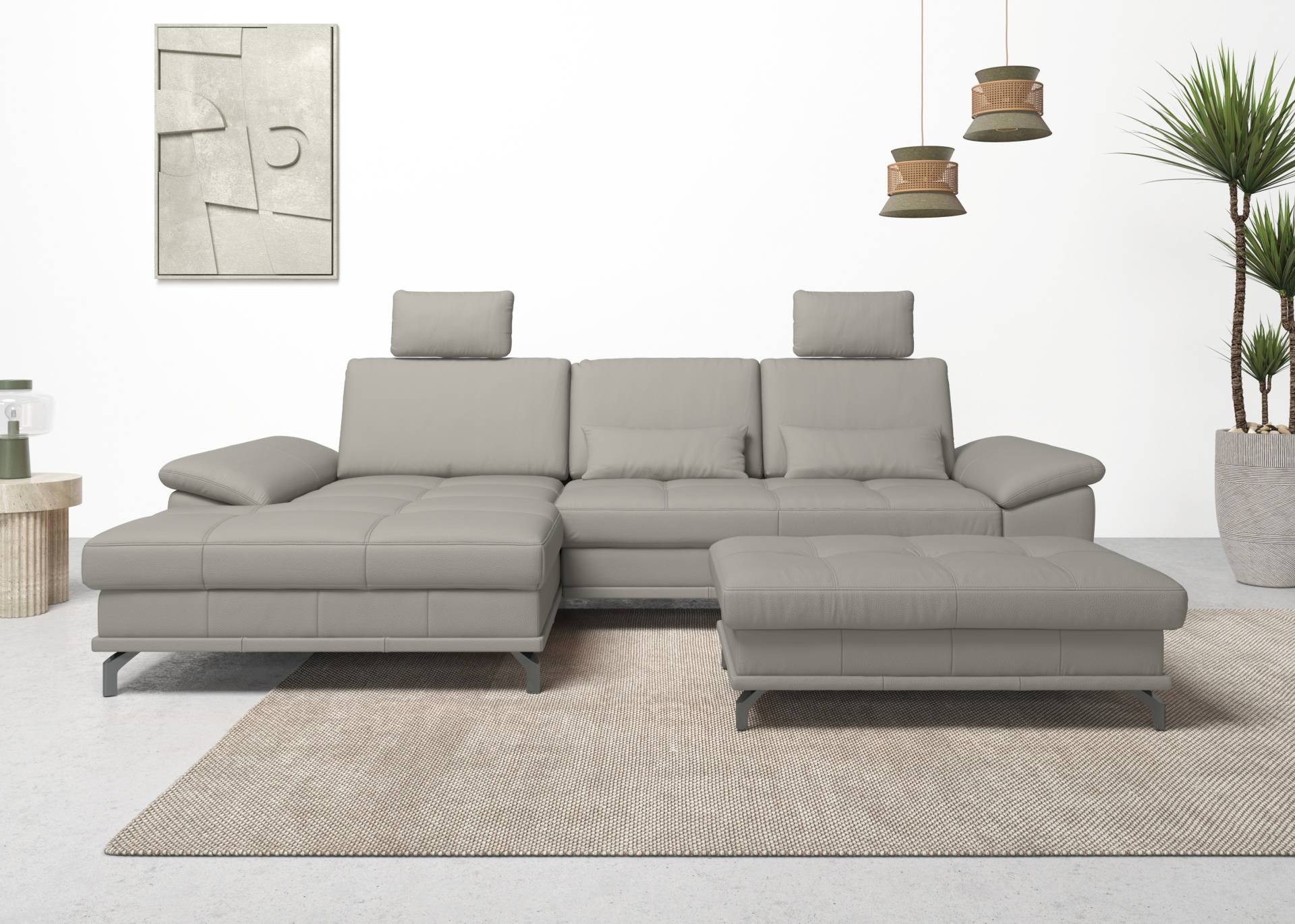 Places of Style Ecksofa Costello, mit Sitztiefenverstellung und Armlehnfunktion, incl. 3 Nierenkissen Places of Style Ecksofa Costello, mit Sitztiefenverstellung und Armlehnfunktion, incl. 3 Nierenkissen von PLACES OF STYLE