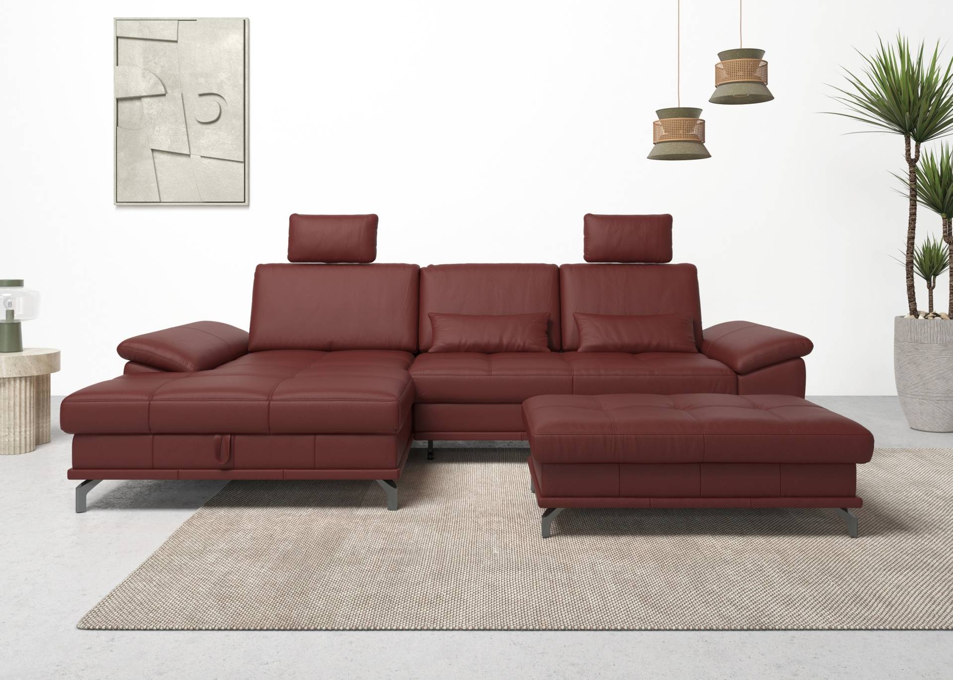 Places of Style Ecksofa Costello, mit Sitztiefenverstellung und Armlehnfunktion, incl. 3 Nierenkissen Places of Style Ecksofa Costello, mit Sitztiefenverstellung und Armlehnfunktion, incl. 3 Nierenkissen von PLACES OF STYLE