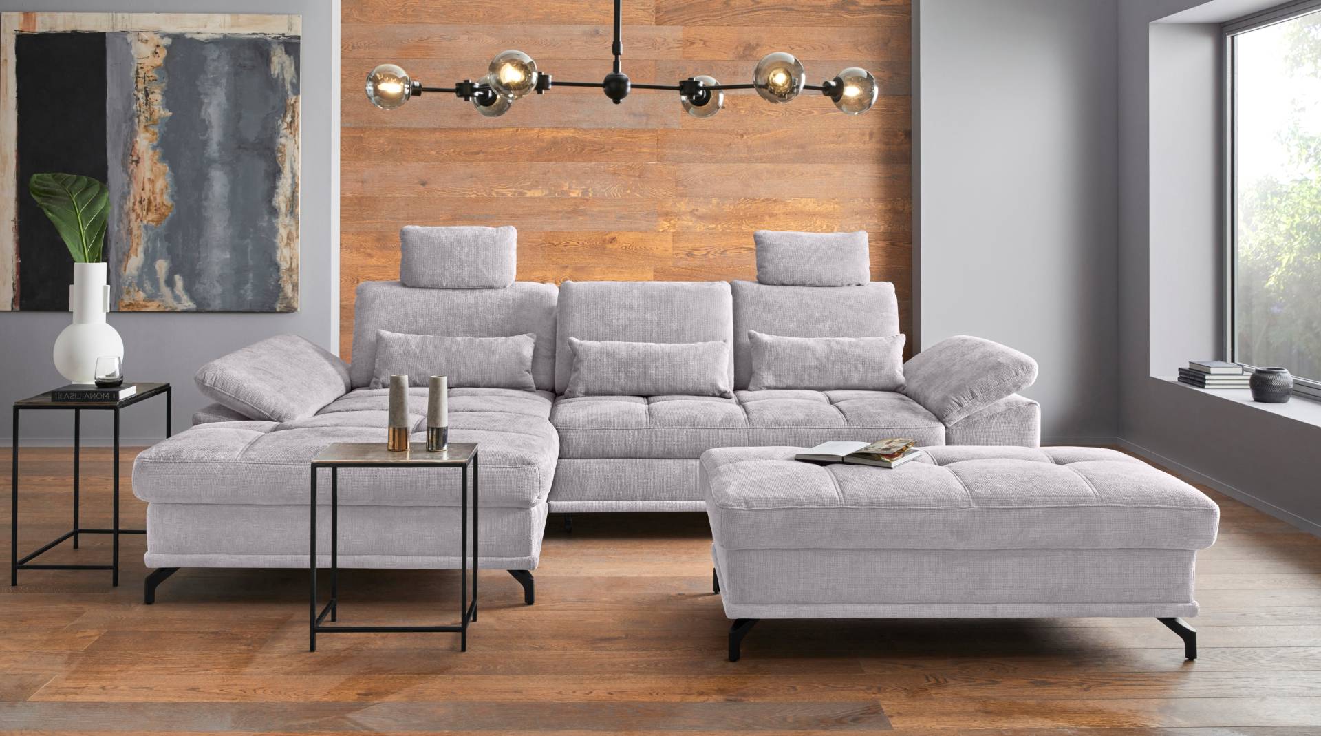 Places of Style Ecksofa Costello, mit Sitztiefenverstellung und Armlehnfunktion, incl. 3 Nierenkissen Places of Style Ecksofa Costello, mit Sitztiefenverstellung und Armlehnfunktion, incl. 3 Nierenkissen von PLACES OF STYLE