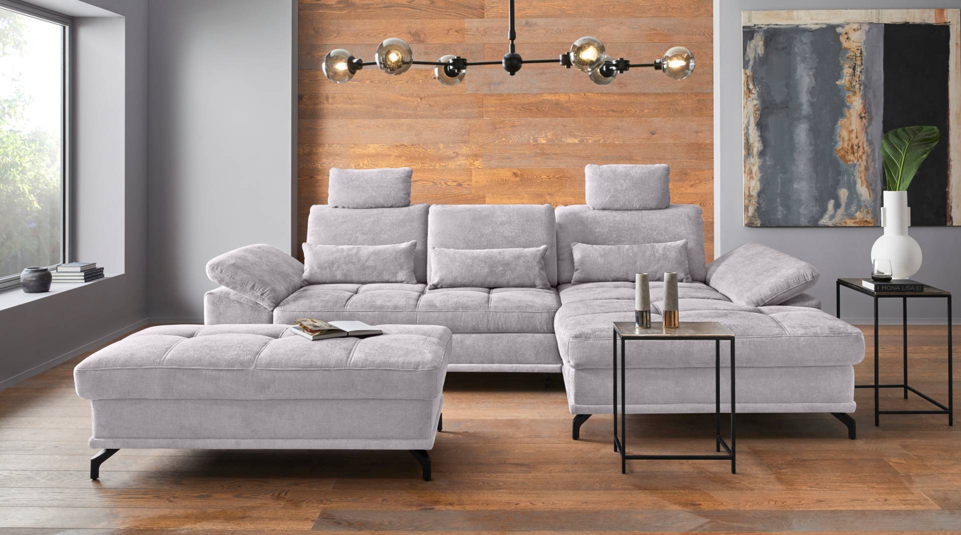 Places of Style Ecksofa Costello, mit Sitztiefenverstellung und Armlehnfunktion, incl. 3 Nierenkissen Places of Style Ecksofa Costello, mit Sitztiefenverstellung und Armlehnfunktion, incl. 3 Nierenkissen von PLACES OF STYLE