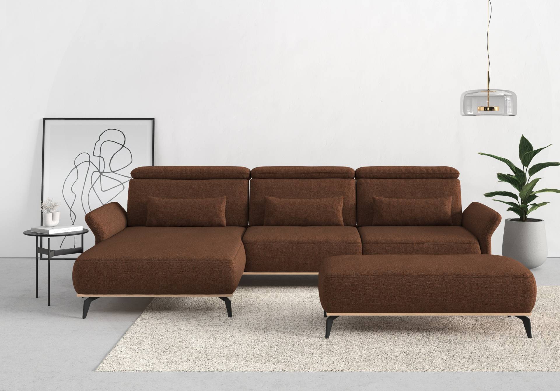 Places of Style Ecksofa »Fjord L-Form«, massiv, wahlweise mit Armlehnfunktion, Kopf- Sitztiefenverstellung Places of Style Ecksofa »Fjord L-Form«, massiv, wahlweise mit Armlehnfunktion, Kopf- Sitztiefenverstellung von PLACES OF STYLE