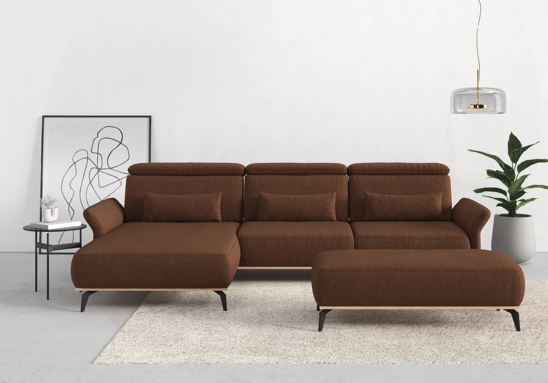 Places of Style Ecksofa »Fjord L-Form«, massiv, wahlweise mit Armlehnfunktion, Kopf- Sitztiefenverstellung Places of Style Ecksofa »Fjord L-Form«, massiv, wahlweise mit Armlehnfunktion, Kopf- Sitztiefenverstellung von PLACES OF STYLE