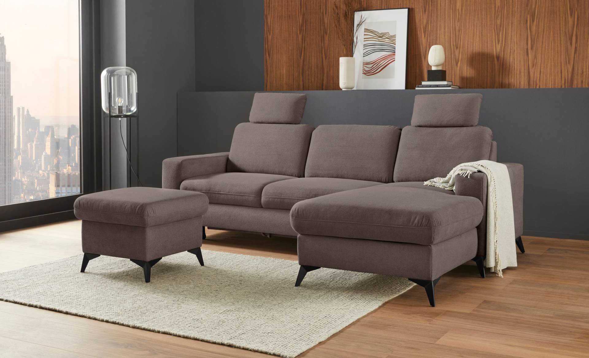 Places of Style Ecksofa »Lolland L-Form«, Wahlweise mit Bettfunktion und Bettkasten, Federkern Places of Style Ecksofa »Lolland L-Form«, Wahlweise mit Bettfunktion und Bettkasten, Federkern von PLACES OF STYLE